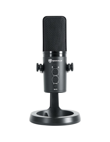 Micrófono USB Rockville ROCK-STREAM PRO + Soporte iSTAND 85