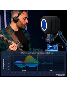 Filtro de Pop Aislante Acústico para Micrófono 200g 2