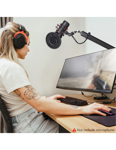 Filtro Pop Sunmon 6 Capas para Micrófono HyperX QuadCast