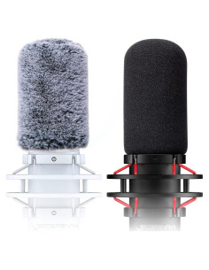 Filtro Antipop HyperX QuadCast - Cubierta de Espuma y Muff Peludo