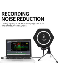 Bola de Aislamiento de Micrófono Profesional - Reducción de Ruido y Filtro Antipop 2