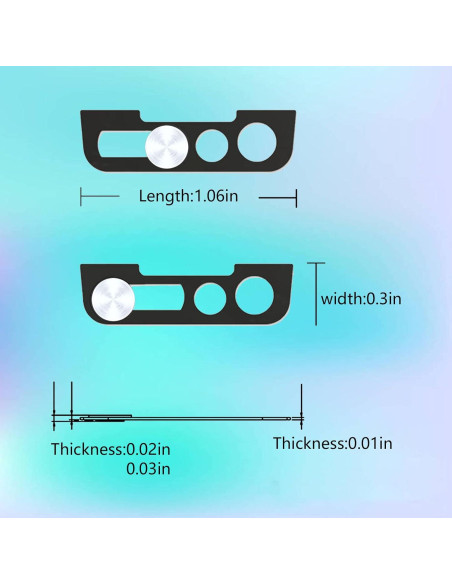Cubierta de Cámara para iPhone 13 MakLuen Plata - Protección Privacidad