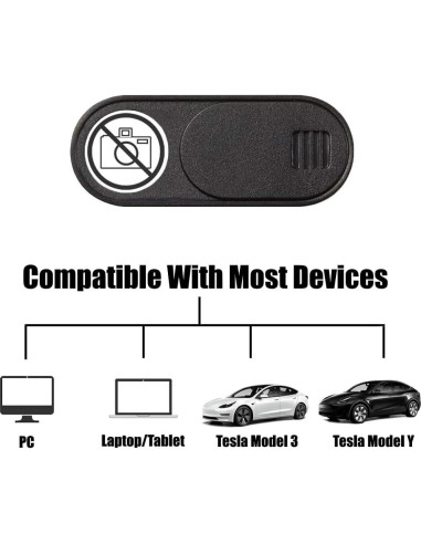 Cubierta Deslizante Ultra Fina JOS para Cámara Tesla Model 3/Y