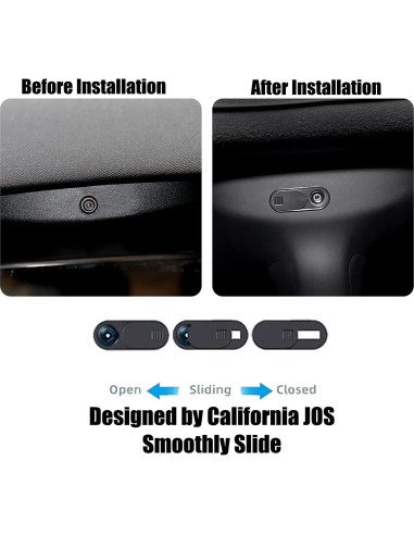 Cubierta Deslizante Ultra Fina JOS para Cámara Tesla Model 3/Y
