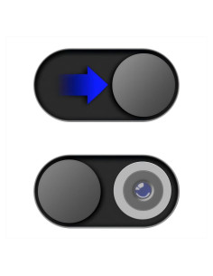 Cubierta de Webcam Magnética JiSiTeCai Negra - Paquete de 3