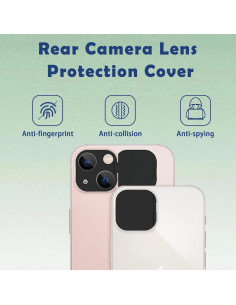 Cubierta de Cámara MakLuen para iPhone 14/14 Plus - Negro 2