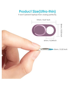 Cubierta de Webcam Deslizante HKDGYHON - Metal 0.068 cm - 3 Piezas 2