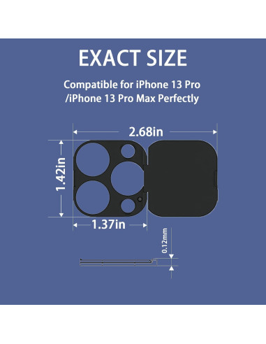 Cubierta de Lente de Cámara EYSOFT para iPhone 13 Pro/Max