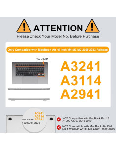 Funda MOSISO para MacBook Air 15" M4 M3 M2 - Azul Marino 2