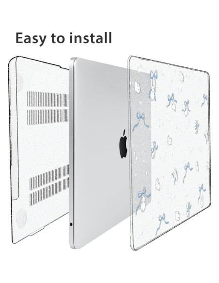 Funda Dura HOHAIYOO para MacBook Air 15" M4 M3 M2 Liquid Retina