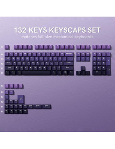 Conjunto de Teclas PBT Moradas Dagaladoo 132 Teclas Cherry 2