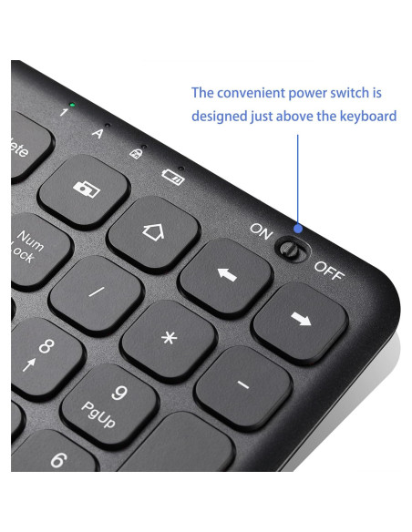 Combo Teclado y Ratón Inalámbrico SurnQiee Retroiluminado Combo Teclado y Ratón Inalámbrico SurnQiee Retroiluminado