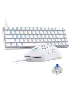 Combo Gaming TMKB: Teclado Mecánico T68SE y Ratón Óptico 12800DPI