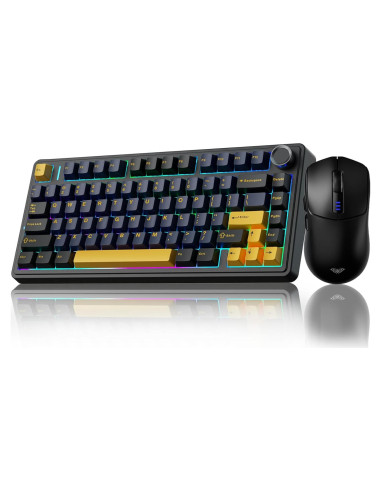 Combo Teclado Mecánico Inalámbrico AULA F75 y Ratón SC580