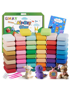 Kit de Arcilla Secada al Aire QMay - 50 Colores, 750g