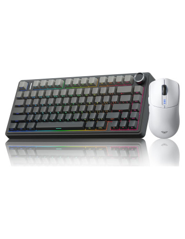 Combo Teclado Mecánico Inalámbrico AULA F75 Pro + Ratón SC580