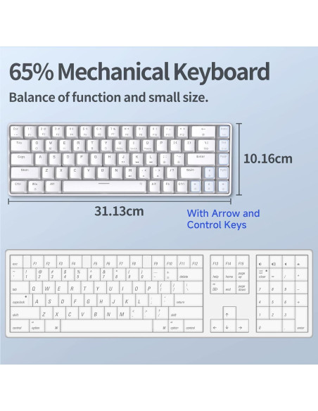 Combo Gaming TMKB: Teclado Mecánico T68SE y Ratón Óptico 12800DPI Combo Gaming TMKB: Teclado Mecánico T68SE y Ratón Óptico 12800DPI