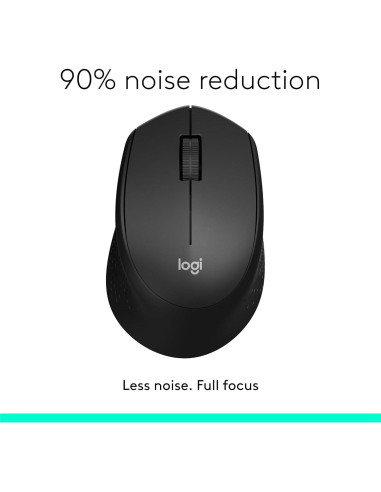 Ratón Inalámbrico Logitech M331 Silent Plus - Negro