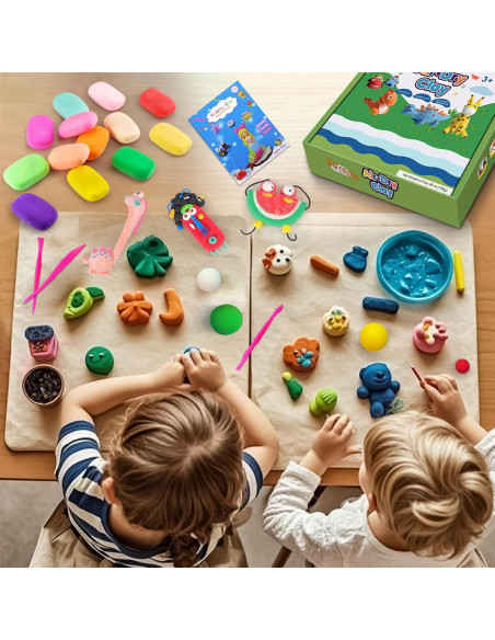 Kit de Arcilla Secada al Aire QMay - 50 Colores, 750g