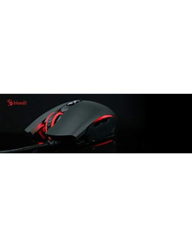 Ratón Gaming Bloody SP80 Óptico 16000 FPS - Ergonomía Antideslizante