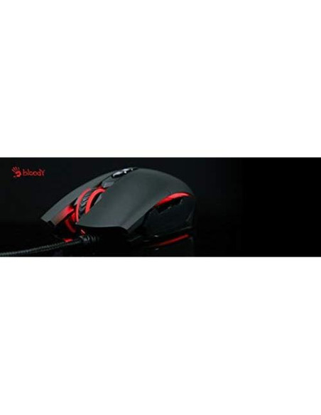 Ratón Gaming Bloody SP80 Óptico 16000 FPS - Ergonomía Antideslizante