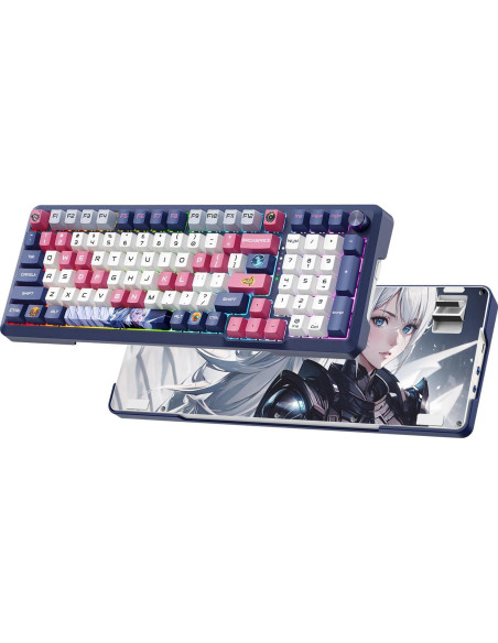 Teclado Mecánico Inalámbrico RGB Anime + Ratón 26K DPI