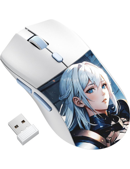 Teclado Mecánico Inalámbrico RGB Anime + Ratón 26K DPI