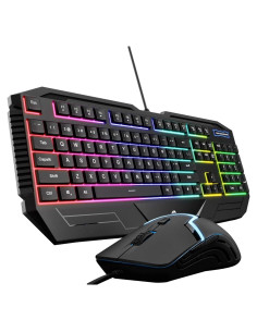 Combo Teclado y Ratón Gaming HP con Retroiluminación RGB