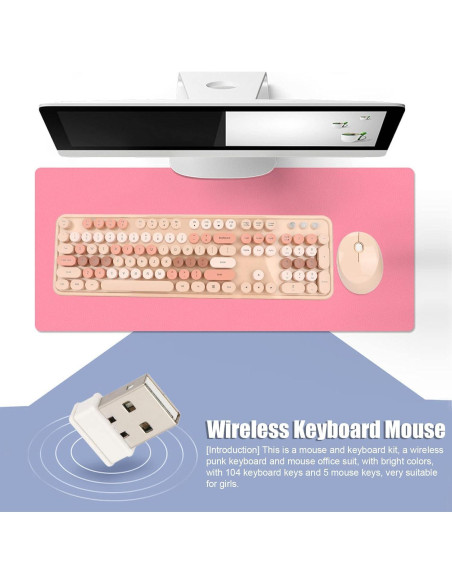 Combo Teclado y Ratón Ergonómico Dilwe 104 Teclas USB