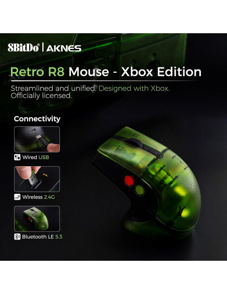 Teclado Mecánico Retro AKNES + Ratón Inalámbrico PAW 3395