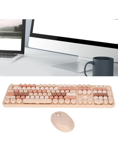 Combo Teclado y Ratón Ergonómico Dilwe 104 Teclas USB