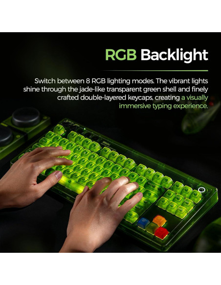 Teclado Mecánico Retro AKNES + Ratón Inalámbrico PAW 3395