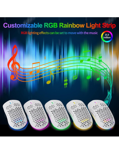 Kit Gaming TMKB M1SE: Ratón Honeycomb y Teclado Mecánico 60%