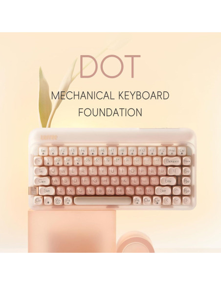 Teclado Mecánico LOFREE DOT Foundation + Ratón Té con Leche