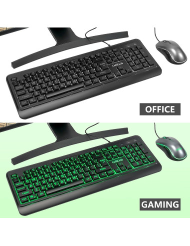 Combo Teclado y Ratón CHONCHOW USB Gran Impresión RGB