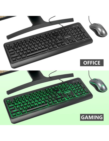 Combo Teclado y Ratón CHONCHOW USB Gran Impresión RGB