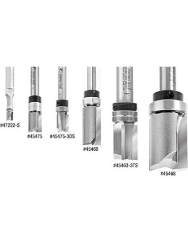 Fresa de Plantilla Amana Tool 45365 Carburo 2.54 cm