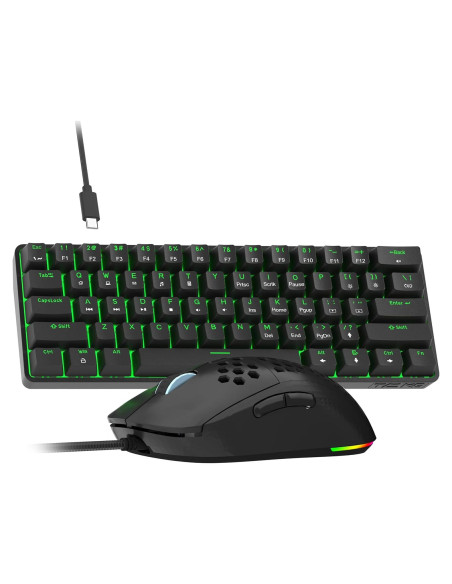 Combo Teclado Mecánico Gaming TMKB T61SE 60% y Ratón M1SE