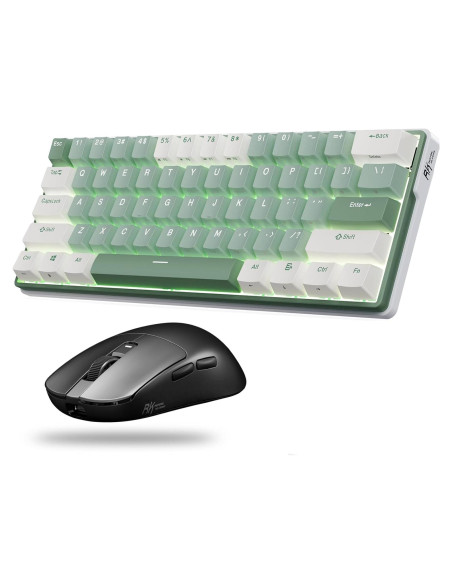 Combo Teclado Mecánico RK61 Plus y Ratón Inalámbrico RK M3