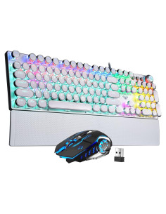 Combo Teclado Mecánico AULA F2088 y Ratón Inalámbrico SC100