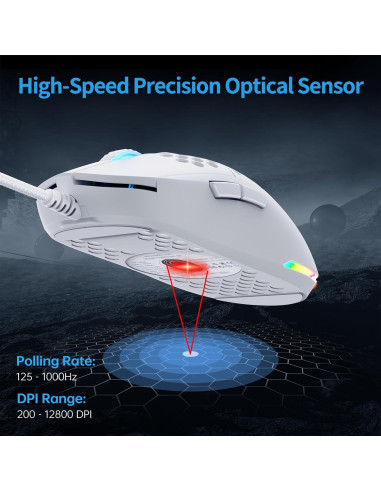 Kit Gaming TMKB M1SE: Ratón Ultraligero y Teclado Mecánico 60%
