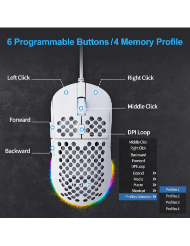 Kit Gaming TMKB M1SE: Ratón Ultraligero y Teclado Mecánico 60%