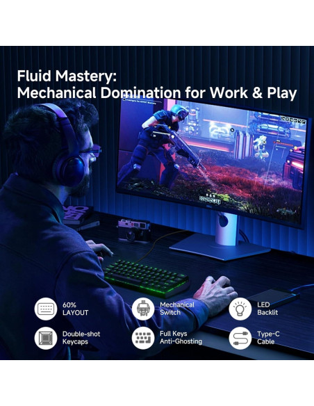 Combo Ratón Gaming TMKB Falcon M1SE y Teclado Mecánico T61SE Combo Ratón Gaming TMKB Falcon M1SE y Teclado Mecánico T61SE