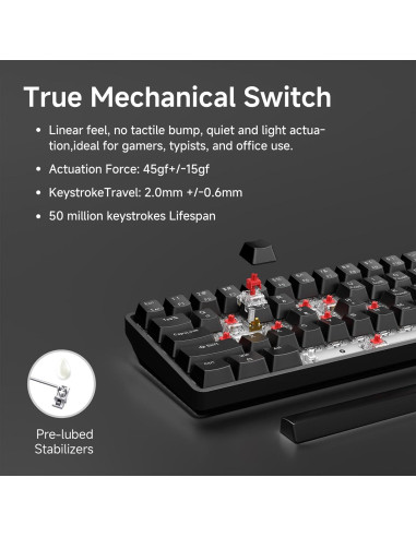 Combo Ratón Gaming TMKB Falcon M1SE y Teclado Mecánico T61SE