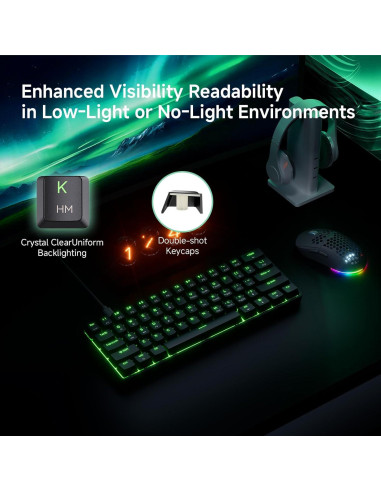 Combo Ratón Gaming TMKB Falcon M1SE y Teclado Mecánico T61SE