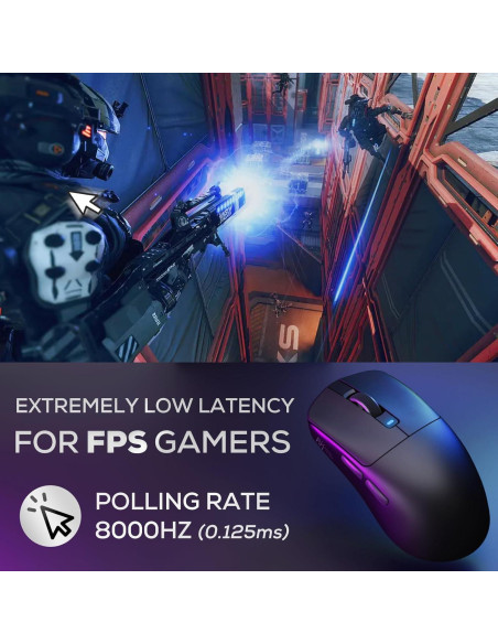 Teclado Inalámbrico RK Royal Kludge M87 + Ratón M3 42000DPI Teclado Inalámbrico RK Royal Kludge M87 + Ratón M3 42000DPI