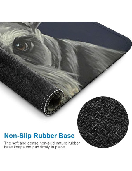 Alfombrilla de Ratón Sedoied Schnauzer 30x25 cm Antideslizante