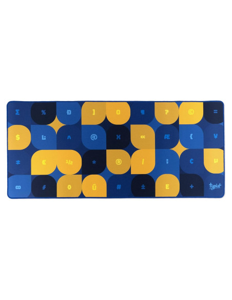 Alfombrilla de Ratón MK Typist 2XL 914x406mm Amarillo/Azul Alfombrilla de Ratón MK Typist 2XL 914x406mm Amarillo/Azul