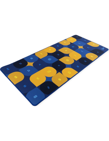 Alfombrilla de Ratón MK Typist 2XL 914x406mm Amarillo/Azul Alfombrilla de Ratón MK Typist 2XL 914x406mm Amarillo/Azul