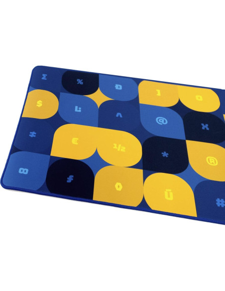 Alfombrilla de Ratón MK Typist 2XL 914x406mm Amarillo/Azul Alfombrilla de Ratón MK Typist 2XL 914x406mm Amarillo/Azul